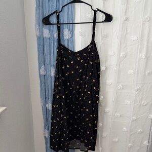 Black and Gold bee Patterned Women's Dress